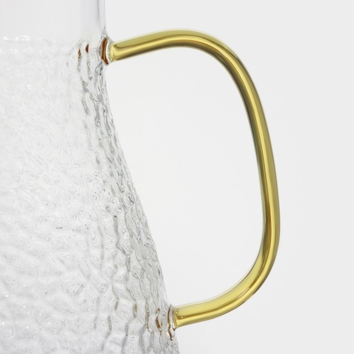 Набор для напитков из стекла Magistro «Эко.Сара», 5 предметов: кувшин 1,5 л, 4 кружки 300 мл Набор для напитков из стекла Magistro «Эко.Сара», 5 предметов: кувшин 1,5 л, 4 кружки 300 мл