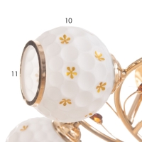 Люстра "Бэлл" 5х40Вт Е27 Золото МОДЕЛЬ: 2612356 Люстра "Бэлл" 5х40Вт Е27 Золото МОДЕЛЬ: 2612356