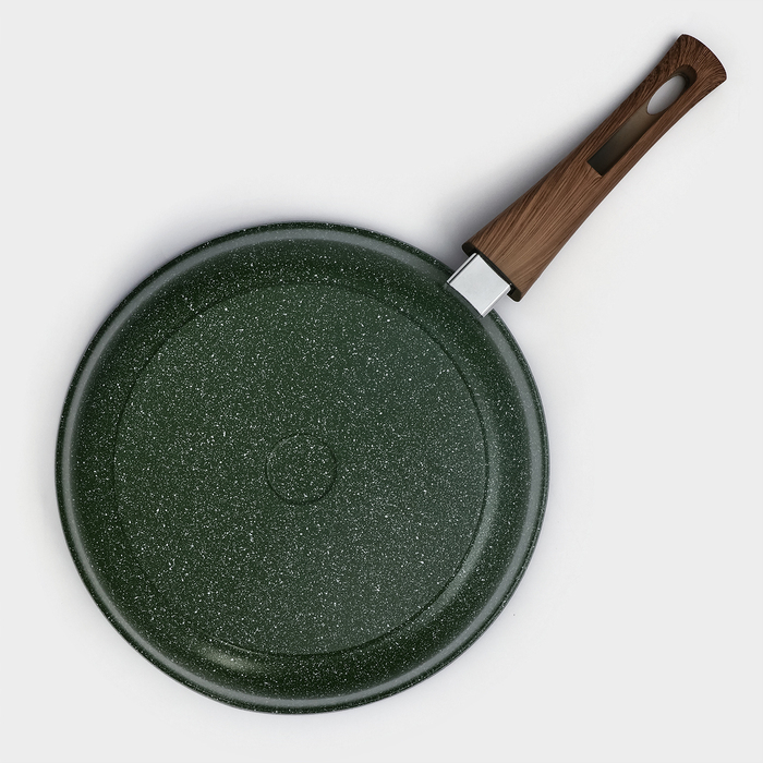 Сковорода Доляна &laquo;Форест&raquo;, d=26 см, стеклянная крышка, съёмная ручка, антипригарное покрытие