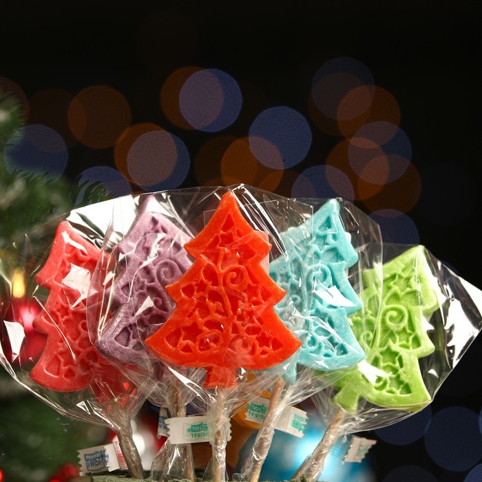 Новый год. Леденец Новый год. Леденец "Елочка узорная", 30г