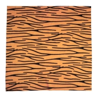 Лоскут для рукоделия, 53 &times; 53 см, мех тигровый бежевый на трикотажной основе