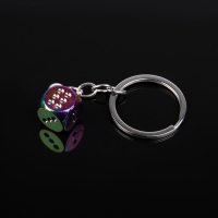 Брелок для ключей Cartage, кубик, металл, перламутровый Брелок для ключей Cartage, кубик, металл, перламутровый