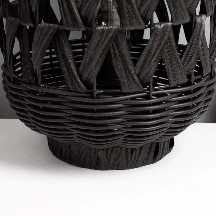 Настольная лампа "Арона" Е27 15Вт черный 21х21х30 см RISALUX