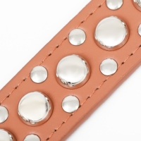 Ошейник "Сириус", кожзам с заклёпками, 56 х 3 см, ОШ 42-52, коричневый Ошейник "Сириус", кожзам с заклёпками, 56 х 3 см, ОШ 42-52, коричневый