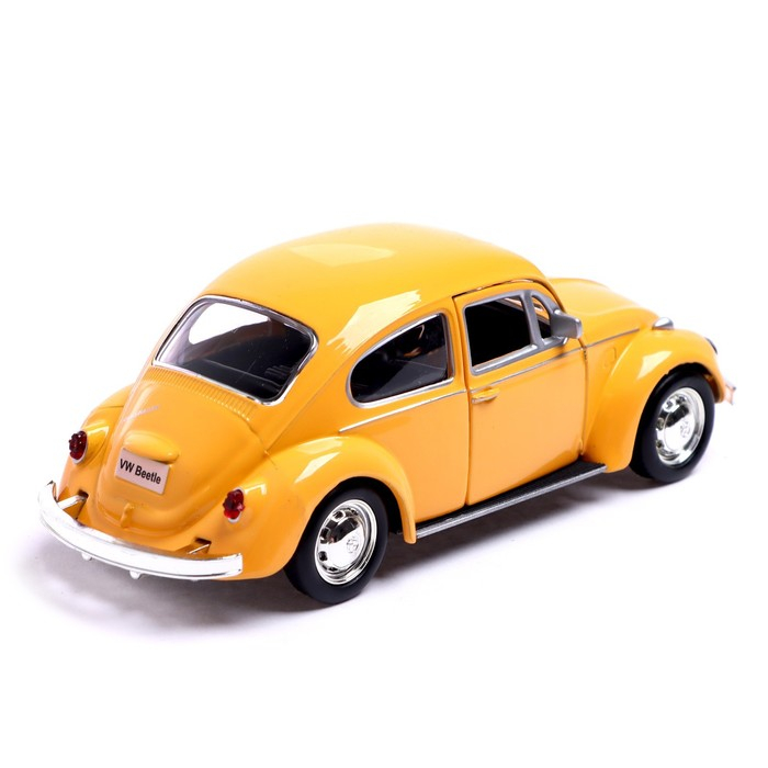 Машина металлическая VOLKSWAGEN BEETLE 1967, 1:32, открываются двери, инерция, цвет жёлтый Машина металлическая VOLKSWAGEN BEETLE 1967, 1:32, открываются двери, инерция, цвет жёлтый