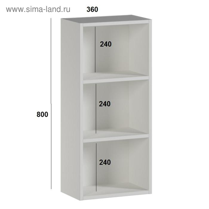 Шкаф навесной для ванной комнаты, две полки 36 х 24 х 80 см Шкаф навесной для ванной комнаты, две полки 36 х 24 х 80 см