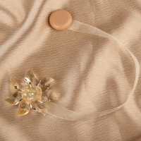 Подхват для штор &laquo;Ветерок&raquo;, d = 6 см, цвет бежевый