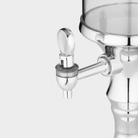 Башня пивная &laquo;Петронас&raquo;, 3 л, колба с подсветкой, 2 батарейки, цвет металлик