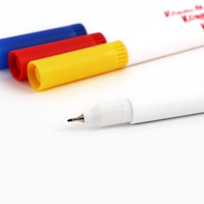 Маркер пищевой 2-х сторонний, набор 4 цвета (Красный, синий, жёлтый, чёрный)