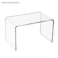 Ступенька одинарная 10,5×6×6 см, оргстекло 2 мм, В ЗАЩИТНОЙ ПЛЁНКЕ Ступенька одинарная 10,5×6×6 см, оргстекло 2 мм, В ЗАЩИТНОЙ ПЛЁНКЕ