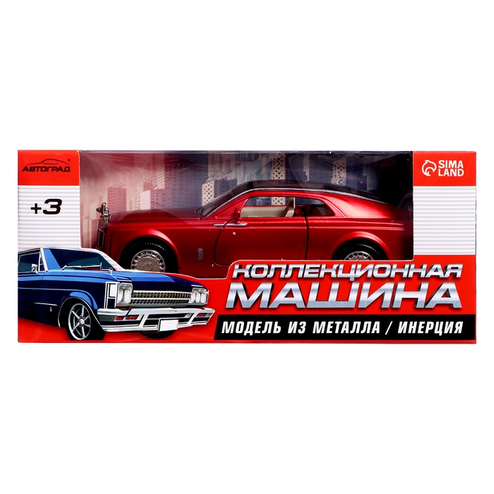 Машина металлическая «Люкс», свет, звук, открываются двери, капот, инерция, цвет МИКС Машина металлическая «Люкс», свет, звук, открываются двери, капот, инерция, цвет МИКС