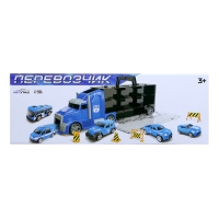 Грузовик &laquo;Перевозчик&raquo;, в комплекте 6 машин и дорожные знаки