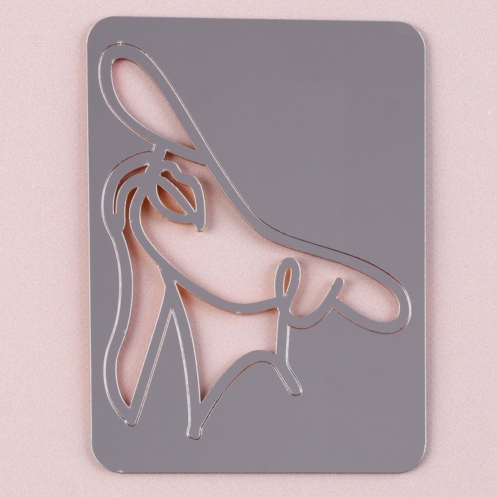 Набор топперов «Девушка в шляпе», цвет золото Набор топперов «Девушка в шляпе», цвет золото