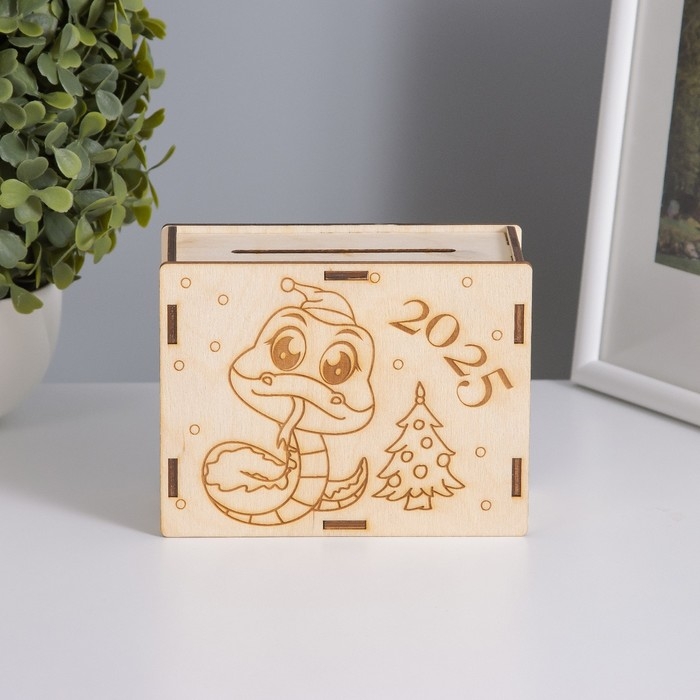 Копилка Копилка "Змейка с ёлочкой" 13х10х5 см