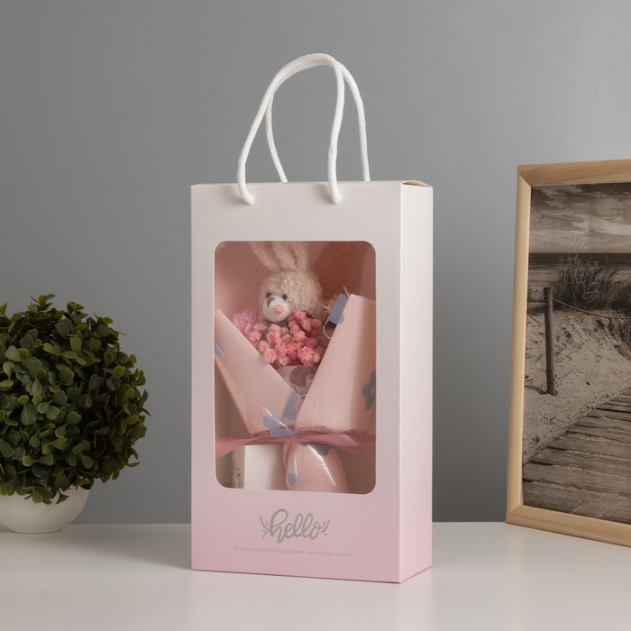 Ночник &laquo;Букет&raquo; (заяц) LED 3хAG10 8х17х29см