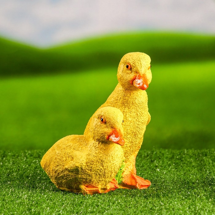 Садовая фигура Садовая фигура "Два утенка" 17х14см МИКС