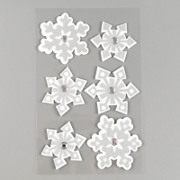 Набор налеек из фетEVAра "Снежинки", 6 шт Набор налеек из фетEVAра "Снежинки", 6 шт