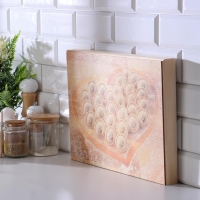 Набор досок для пельменей 3 шт "Сердце, люблю пельмени" 40&times;30&times;4см, 30&times;30&times;4см, 30&times;21&times;4см