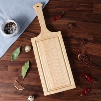 Доска разделочная с ручкой "Прямоугольная", для сервировки и подачи, 43х15 см, массив ясеня Доска разделочная с ручкой "Прямоугольная", для сервировки и подачи, 43х15 см, массив ясеня