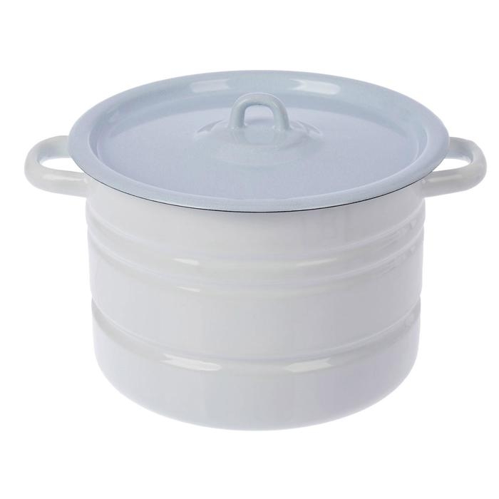 Мантоварка эмалированная «Позница», 7,5 л, 2 вставки, цвет белый Мантоварка эмалированная «Позница», 7,5 л, 2 вставки, цвет белый