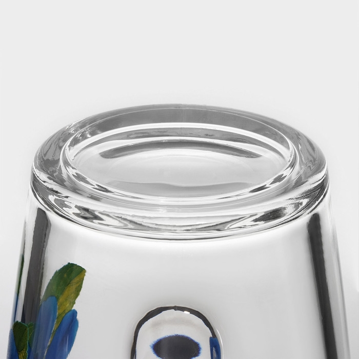 Кружка стеклянная &laquo;Коллекция цветов&raquo;, 300 мл, рисунок МИКС