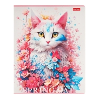 Тетрадь 48л кл Spring cat, обл мел карт, скругл угл, бл 65г/м2, МИКС Тетрадь 48л кл Spring cat, обл мел карт, скругл угл, бл 65г/м2, МИКС