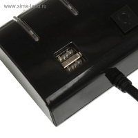 Разветвитель прикуривателя, 3 гнезда, 2 USB 1 А, 60 Вт, 12/24 В, подсветка, провод 70 см Разветвитель прикуривателя, 3 гнезда, 2 USB 1 А, 60 Вт, 12/24 В, подсветка, провод 70 см