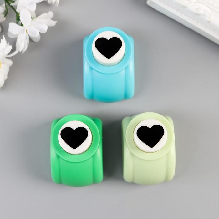 Дырокол фигурный Дырокол фигурный "Сердечко" d=1,5 см МИКС 3,5х4х4 см