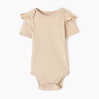 Боди детское с рюшами MINAKU "Nature", цвет бежевый, рост 62-68 см