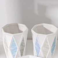 Набор аксессуаров для ванной комнаты «Олимпия», 4 предмета( дозатор 340 мл, мыльница, два стакана 300 мл), цвет белый Набор аксессуаров для ванной комнаты «Олимпия», 4 предмета( дозатор 340 мл, мыльница, два стакана 300 мл), цвет белый