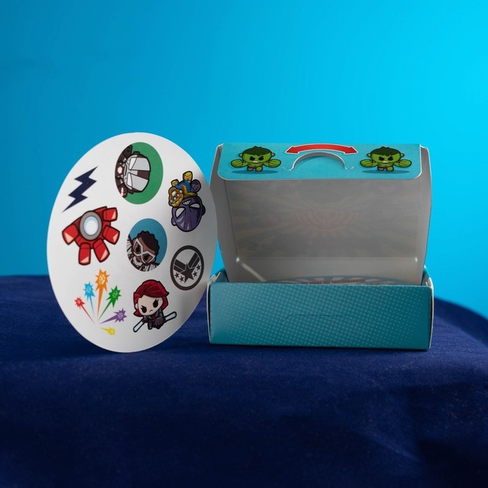 Карточная игра на скорость и реакцию Карточная игра на скорость и реакцию "Дуббль", 55 карт, 5+, Мстители