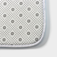 Коврики для ванной и туалета Доляна &laquo;Бурлеск&raquo;, 2 шт: 50&times;80, 40&times;50 см, цвет синий