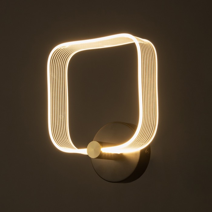 Бра "Кворум" LED 8Вт 3000-6000К черный 25х20х6см