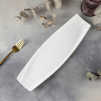 Блюдо фарфоровое Wilmax, 35&times;11 см, цвет белый