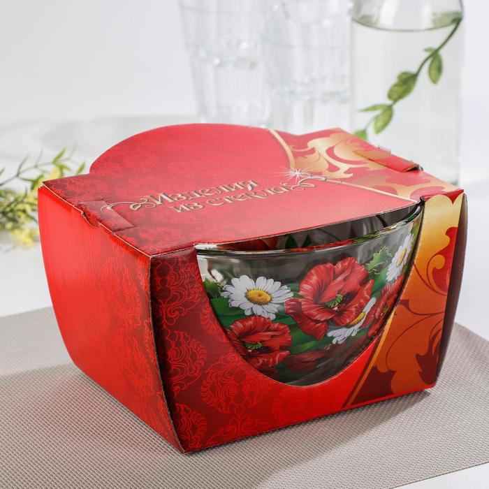 Набор салатников &laquo;Цветник&raquo;, 3 шт: 215 мл, d=11 см; 450 мл, d=15,8 см; 925 мл, d=18,8 см, МИКС