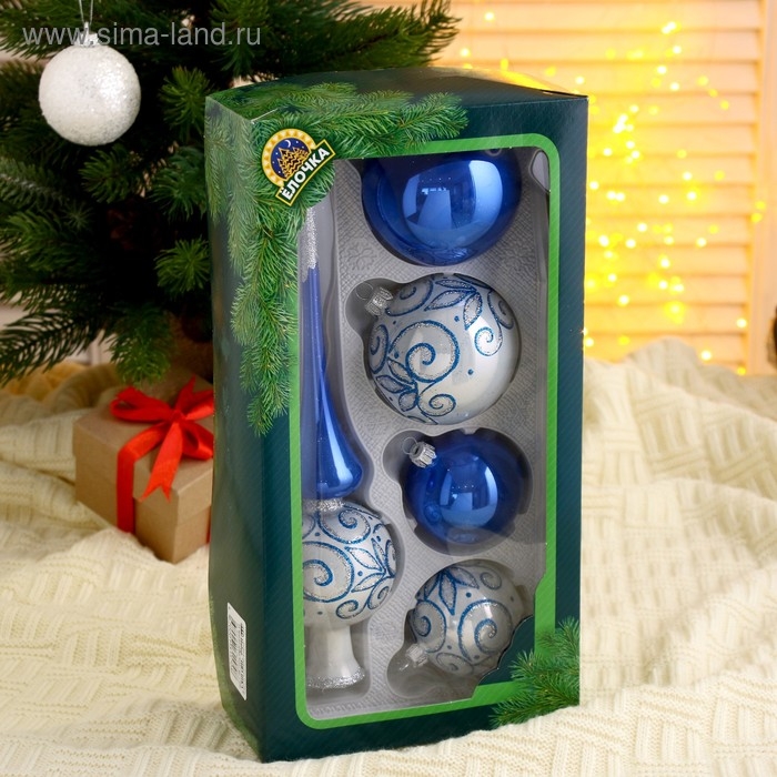 Набор ёлочных игрушек "Ивушка", 5 шт., микс