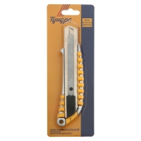 Нож универсальный ТУНДРА, прорезиненный металлический корпус, 18 мм Нож универсальный ТУНДРА, прорезиненный металлический корпус, 18 мм