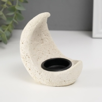 Подсвечник гипс, металл на 1 свечу "Месяц" d=3,8 см 7,5х10х11,5 см Подсвечник гипс, металл на 1 свечу "Месяц" d=3,8 см 7,5х10х11,5 см