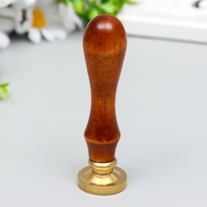 Печать для сургуча с деревянной ручкой Печать для сургуча с деревянной ручкой "Филин на месяце" 9х2,5х2,5 см