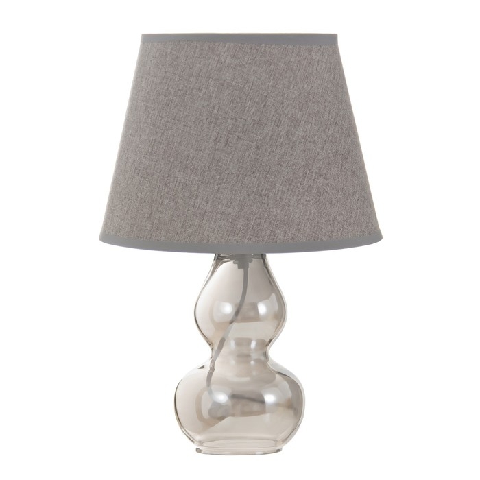 Настольная лампа "Бабена" Е27 40Вт серый 21х21х33см RISALUX