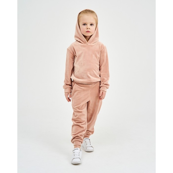 Костюм детский (толстовка, брюки) KAFTAN "Basic line" р.34 (122-128), пудра