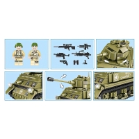 Конструктор &laquo;Армия. Шерман М4&raquo;, 467 деталей