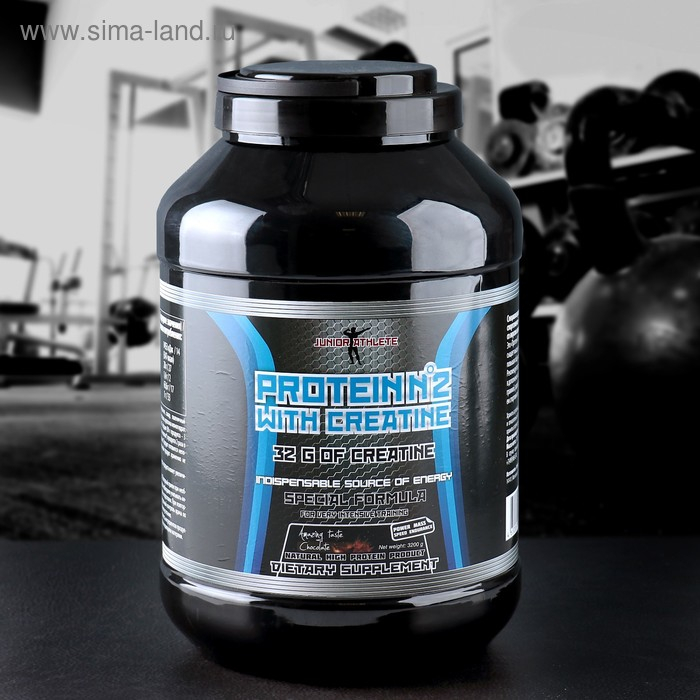 Протеин Junior Athlete Протеин № 2 с креатином, шоколад, спортивное питание, 3,2 кг Протеин Junior Athlete Протеин № 2 с креатином, шоколад, спортивное питание, 3,2 кг