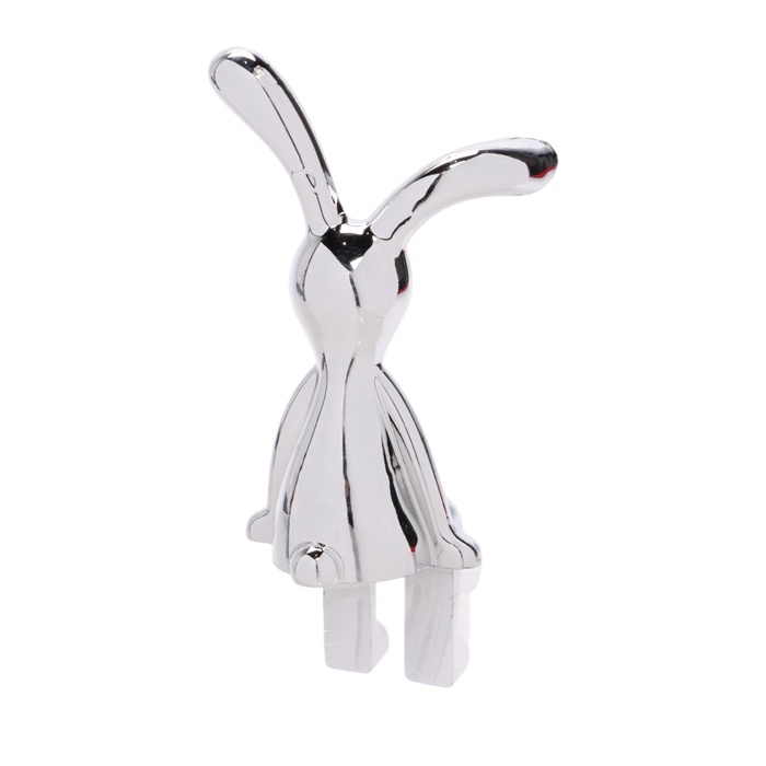 Игрушка на панель авто, зайчики, хром, пластик, набор 2 шт Игрушка на панель авто, зайчики, хром, пластик, набор 2 шт