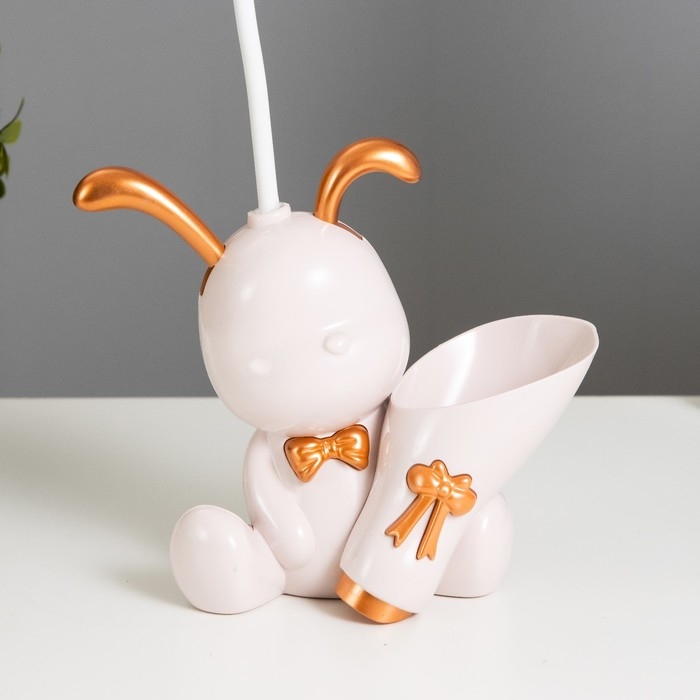 Настольная лампа с точилкой Настольная лампа с точилкой "Зайчик" LED 2Вт 3000К USB АКБ розовый 15х14х30 см