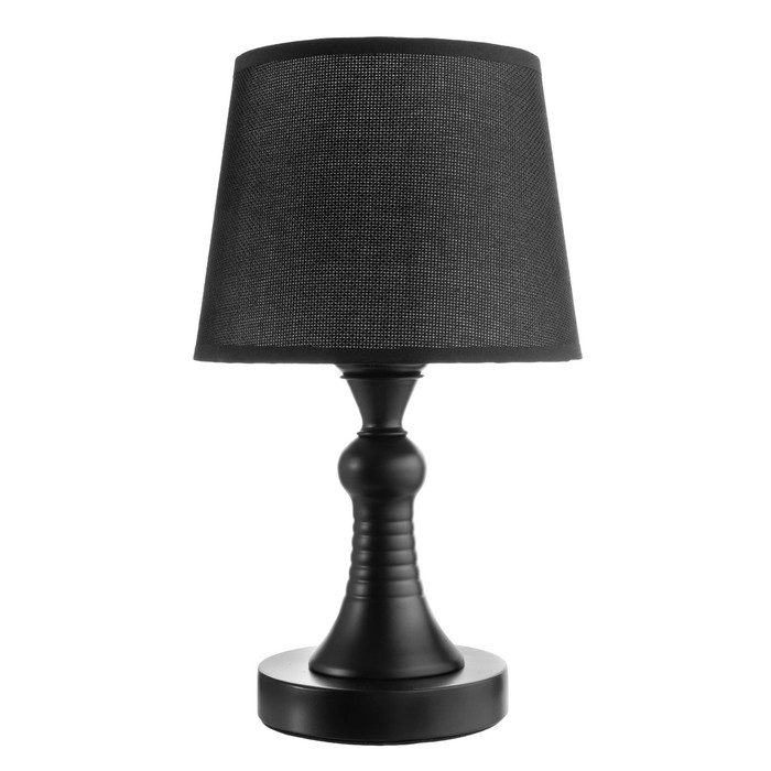 Лампа настольная Е27 25W 220В "Турон черная" 31х19х19 см RISALUX