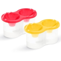 Набор стаканов непроливаек двойных 300 мл, 2 штуки, Calligrata, микс Набор стаканов непроливаек двойных 300 мл, 2 штуки, Calligrata, микс