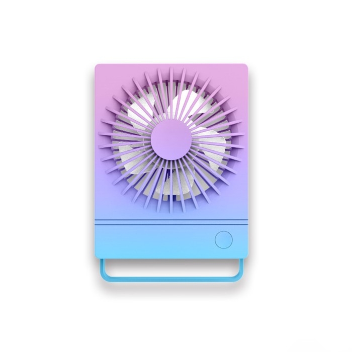 Портативный вентилятор YS2202B, 500 мАч, 3 режима, вход micro-USB, провод,градиент холодный Портативный вентилятор YS2202B, 500 мАч, 3 режима, вход micro-USB, провод,градиент холодный