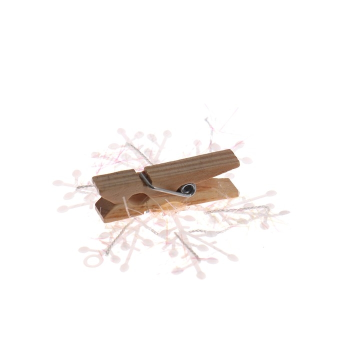 Прищепки для декора &laquo;Снежинки&raquo; белые, 6 шт.