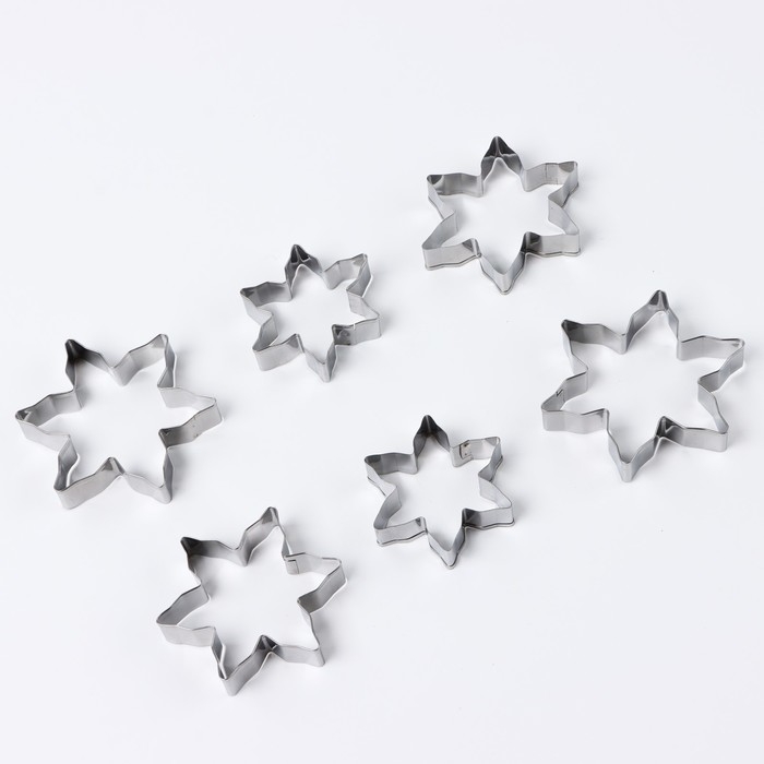 Новый год. Набор форм для печенья &laquo;Волшебные узоры&raquo;, 6 шт